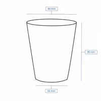 (1000 pcs) Reusable Lid - Transparent - fits 200ml Deli Cup Ø80mm