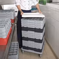CAMBRO | CAMRACK® - Košara za pranje čaša 1/1 - 36 odjeljaka - Sa 1 produžetkom - 500x500 mm - Crna boja