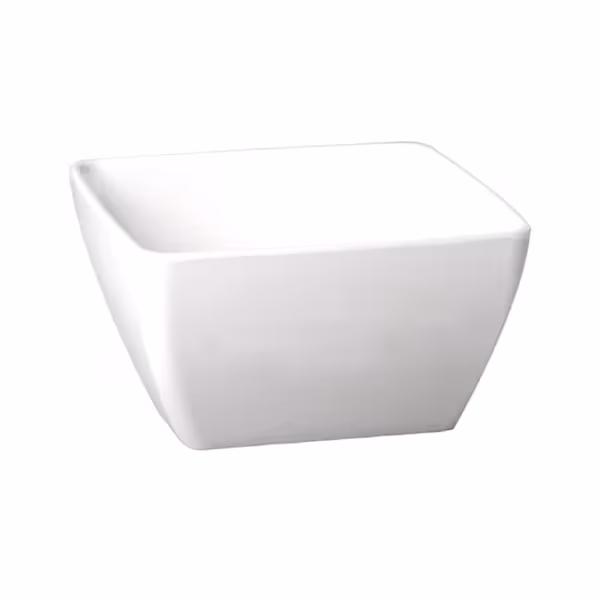 (6 adet) Kase - Melamin - PURE - 3,8L - köşeli - 250x250mm - Derinlik:120mm - Beyaz