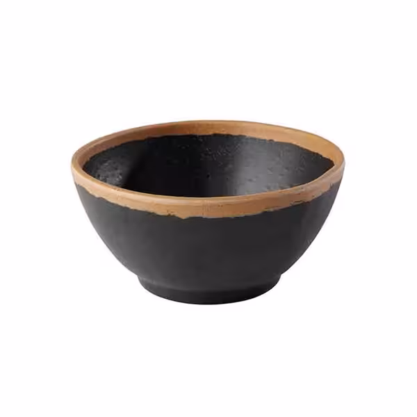 (6 adet) Tatlı / Salata Kasesi - CROCKER - Melamin - 370ml - yuvarlak - Ø125mm - Derinlik:60mm - Kahverengi/Terrakotta