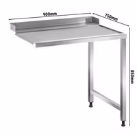 Utmatningsbänk - 900 mm - Anslutning höger - för DSOZ445N