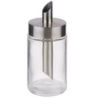 (6 Stück) Zuckerdosierer - Glas - 200ml - mit Dosierrohr