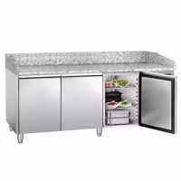 Stół chłodniczy do pizzy ECO – 2000 x 800 mm – z 3 drzwiami