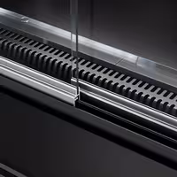 Commercial multideck display fridge - 1002mm - 440L - with 2 sliding glass doors & 4 shelves - Black
