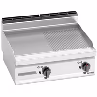 Elektro Bratplatte - 9,6 kW - Glatt & Gerillt