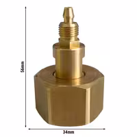 Adapter za aparat za točenje vina - bez regulatora tlaka - kompatibilno s WDA - 56x34x32 mm