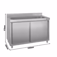 ECO ormar za pranje posuđa – 1400 x 700 mm – s 1 sudoperom