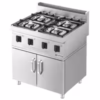 Plinski štednjak - Linija 700 - 800x700x1000 mm - 23 kW - 4 plamenika - samostojeći
