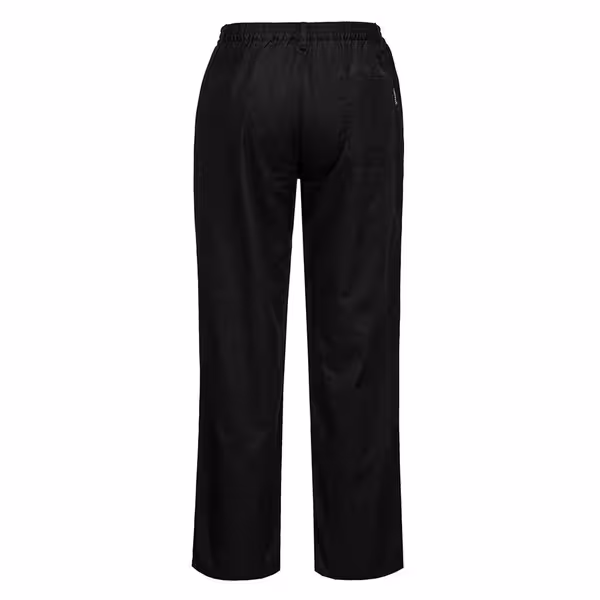 Calças de cozinheiro para senhora Basic - Preto - Tamanho: S