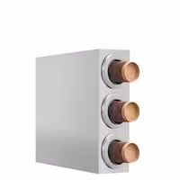 Cup Dispenser - Stainless Steel - with 3 dispensers