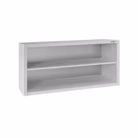 RVS wandkast ECO - 1200x400x650mm - open