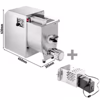 Profesionalni Električni stroj za izradu tjestenine - 8,4 kg/h - 750 W - Ø 75 mm - s rezačem za tjesteninu