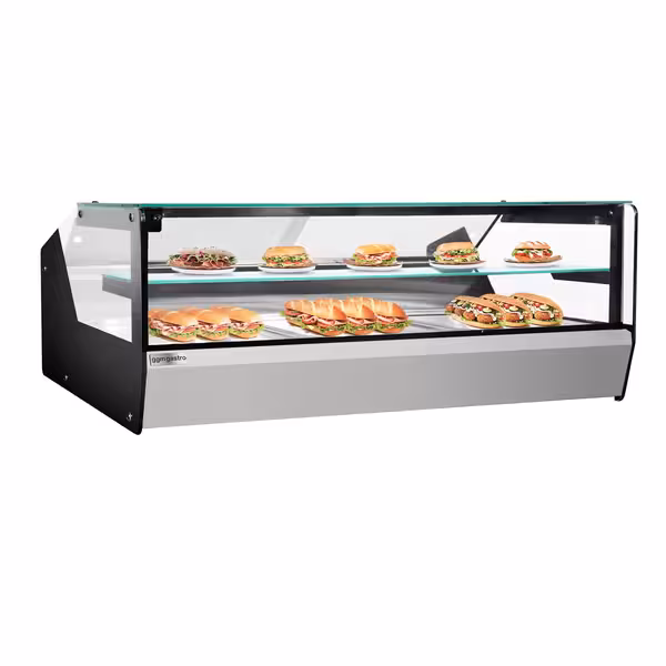 Topla vitrina - 1000 mm - 400 W - 3 x GN 1/1