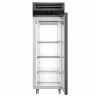 Szafa chłodnicza PREMIUM – stal nierdzewna – GN 2/1 – 700 L – z 1 drzwiami – antracytowa