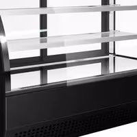 Countertop display fridge - 160L - 900mm - Double glazing - with 2 glass shelves - rear sliding glass doors