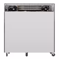 Szafa mroźnicza magazynowa ECO – stal nierdzewna – GN 1/1 – 2500 L – z 6 półdrzwiami