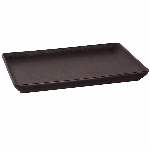 (12 adet) UNIVERSE Sunum Tabağı - Dikdörtgen - Porselen - 240x170mm - Siyah