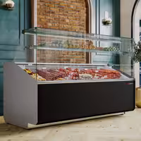 Chladicí pult - 2500 mm - přední panel černý