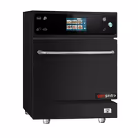 Commercial High Speed Oven - Touchscreen - 3.5kW - Black - Ventless - incl. Pizza Tray, Mesh Basket, Non-stick Baking Tray | 80% Faster Cooking