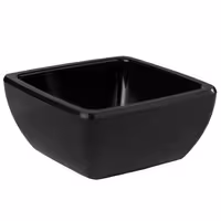 (6 adet) Ramekin (Sos Kasesi) - PURE - Melamin - 50ml - köşeli - 65x65mm - Siyah