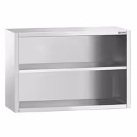 خزانة حائط ستانلس ستيل PREMIUM - 1000x400mm - بدون باب انزلاقي - ارتفاع 800 mm