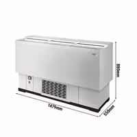 Rashladna škrinja za boce - inox - 305 l