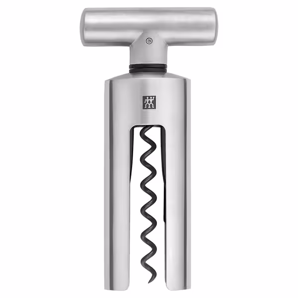 (1 piece) ZWILLING | Sommelier Corkscrew – 18/10 Stainless Steel, Matt, 190 mm, Non‑Stick Spindle, Ergonomic