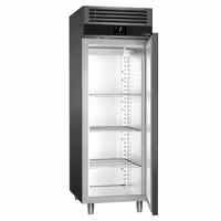 Szafa chłodnicza PREMIUM – stal nierdzewna – GN 2/1 – 700 L – z 1 drzwiami – antracytowa