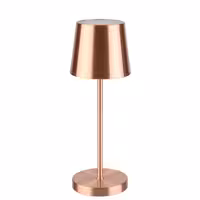 Şarj Edilebilir Masa Lambası - MERLE MINI - 3 kademeli kısılabilir - Ø90x250mm - Bakır