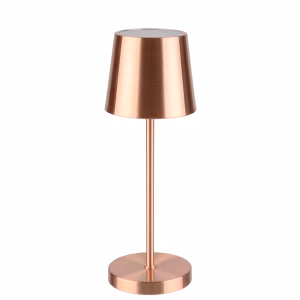 Şarj Edilebilir Masa Lambası - MERLE MINI - 3 kademeli kısılabilir - Ø90x250mm - Bakır