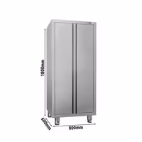 RVS hoge kast AISI 304 ECO - 800x600mm - 2 deuren - hoogte: 1800mm