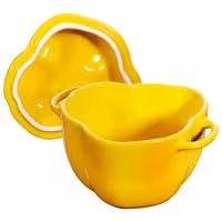 STAUB | CERAMIQUE - Kookpot - Paprikavorm - 0,45 liter - Keramiek - Geel