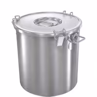 Posuda za hranu - s poklopcem - nehrđajući čelik (inox) - Ø 300 mm - 22,0 l