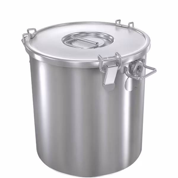 Contenitore per alimenti - incl. coperchio - Acciaio inox - Ø 300mm - per vin brulé - 22,0 L