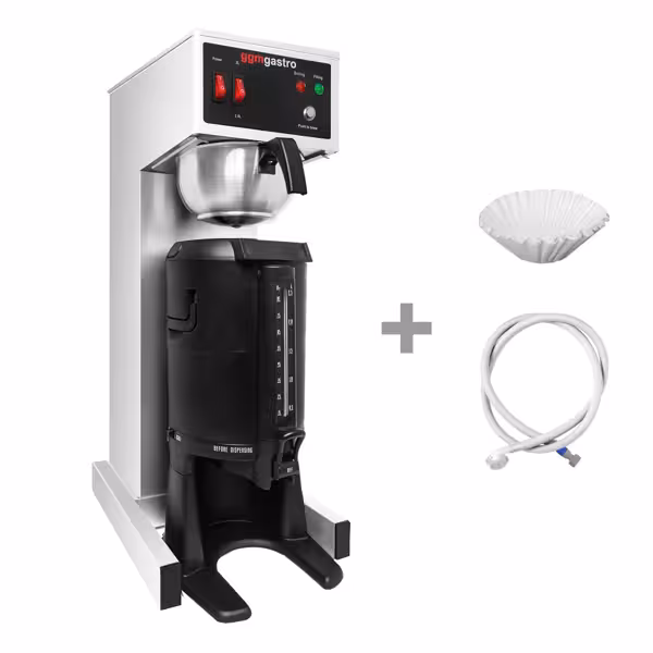 Filtre Kahve Makinesi profesyonel - 2,5L - 2,02 kW - şebeke su bağlantılı ile - termos dahil