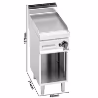 Gas Bratplatte - 6,9 kW - Glatt