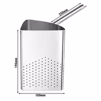 (3 kom) Sito - Nehrđajući čelik - 8 l - 348x195x240 mm - kompatibilno s NSK24