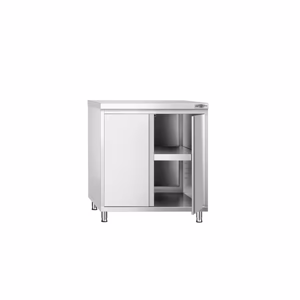 خزانة قاعدية ستانلس ستيل PREMIUM - 800x600mm - 2 أبواب مفصلية