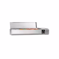 Countertop Prep Well / Refrigerated Topping Unit PREMIUM - 1500x395mm - 6x GN 1/3