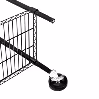 رفوف فولاذية - 900x450mm - عمق: 450 mm - 4 رفوف (قابلة للتعديل) - أسود - الحمولة: 180 kg
