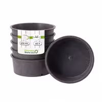 (60 pcs) Dessert Bowl - Bio-Compound - 650ml - Ø 150mm - Depth: 60mm - Grey
