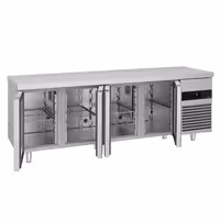 Commercial Counter Fridge PREMIUM - 2330x700mm - with 4 doors - capacity 632 litres