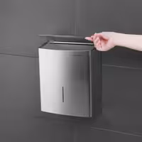 AIR-WOLF | Contenitore per rifiuti igienici - 10 L - Acciaio inox