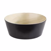 (6 pcs) Bowl - FRIDA - Melamine - 3.4L - 265x265mm - Depth: 105mm - Black & Beige