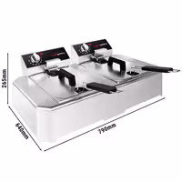 Frigġer elettriku doppju – 5+5 litri – 7.5 kW