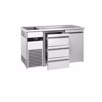 Direct Draw Beer Dispenser / Kegerator PREMIUM - 1550x700mm - 1 Door & 3 Drawers