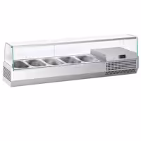 Witryna nadstawna chłodnicza Premium PLUS – 1493 x 413 mm – 5x GN 1/3