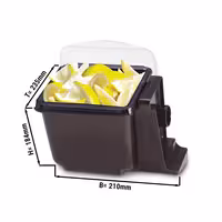 Garnish container Mini – Condiment Bin – With Lid – 175×202×200 mm – 1.1 L