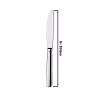 (12 pcs) Dessert knife Milo - 18/0 stainless steel - 204mm