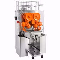 Commercial Electric Orange Juicer – with manual fruit feed and drain tap